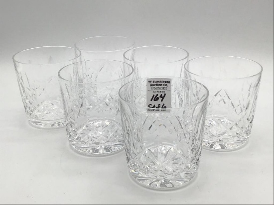 Set of 6 Waterford Crystal Lismore Pattern
