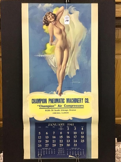 Adv. Calendar 1941  Adv. Champion