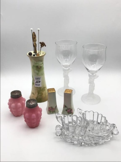 Group of Glassware Including