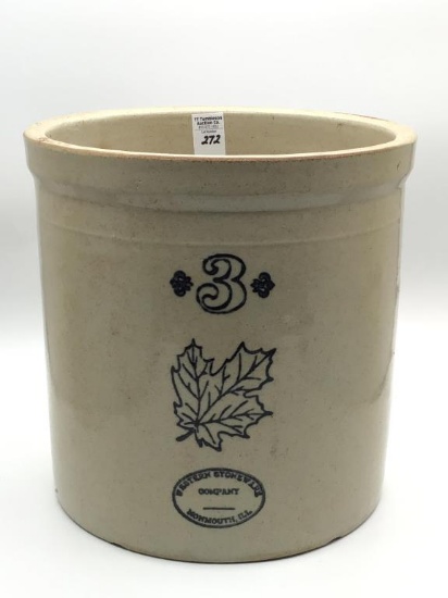 3 Gal Crock-Front Marked Western Stoneware Co.