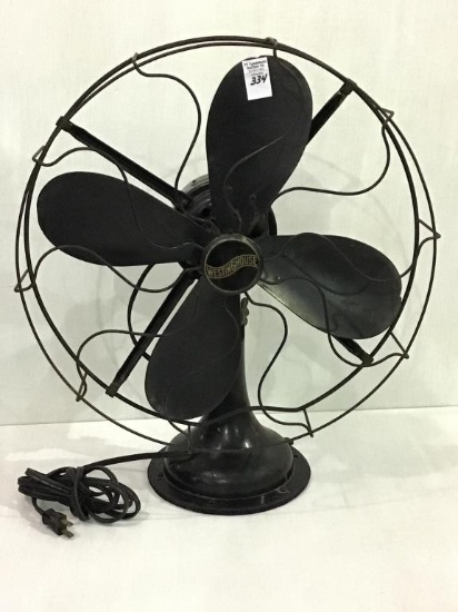 Lg. Westinghouse Iron Fan w/ Style Number