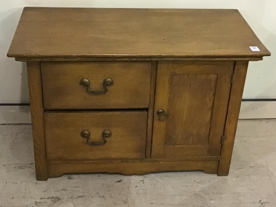 Sm. Antique Chest w/ One Door & 2 Drawers