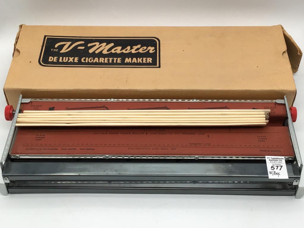 v master cigarette maker V-Master Deluxe Cigarette Maker w/ Box-