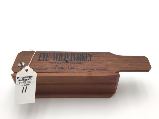 Box Turkey Call by Ray Eye Hillsboro, MO