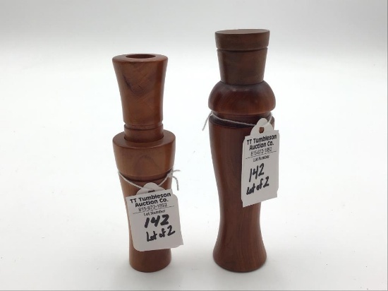 Lot of 2 Ilinois River Duck Calls Peoria, IL Area