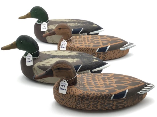 Lot of 4 Decoys-2 Pair of Mallards