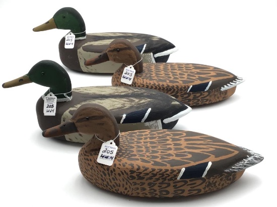 Lot of 4 Decoys-2 Pair of Mallards