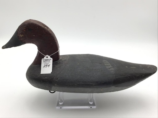 Early Canvasback Decoy by John Glenn-