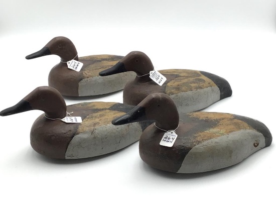 Lot of 4 Canvasback Decoys