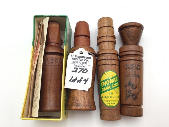 Lot of 4 Calls Including Lohman Crow Call,