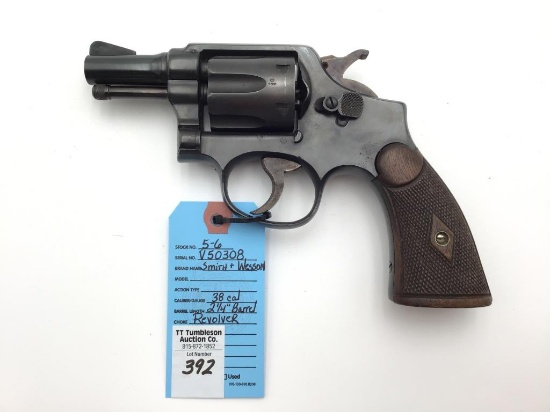 Smith & Wesson 38 Cal Revolver w/ 2 1/4 In
