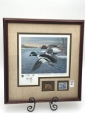 Framed, Signed & Numbered 1988 Illinois Duck Stamp