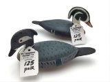Pair of Miniature Wood Ducks by Bush Pekin, IL