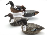 Lot of 4 Sm. Decoys Including Pair of Blue Wing