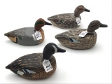 Lot of 4 Sm. Decoys Including Pair of Blue Wing