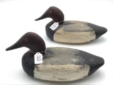 Lot of 2 Canvasback Decoys