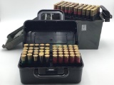 2 Plastic Shotgun Shell Boxes Filled w/ Various