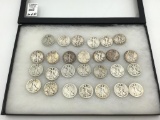 Group of Approx. 27 Walking Liberty Half Dollars