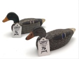Miniature Pair of Mallards by Ralph Reed