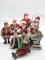 Lot of 9 Various Collector Santas Including