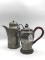 Lot of 2-19th Century German Pewter Coffee Pots-