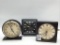 Lot of 3 Westclox Alarm Clocks Including