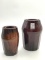 Pair of Peoria Pottery Stoneware Canning Jars