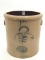 5 Gal Salt Glaze Stoneware Crock w/ Cobalt