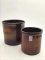 Lot of 2 Bottom Front Marked Peoria Pottery
