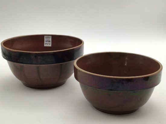 Lot of 2 Bottom Marked Peoria Pottery