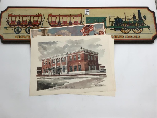 RR Plaque-Camden & Amboy RR-1831 (3 Ft. X 9 1/2