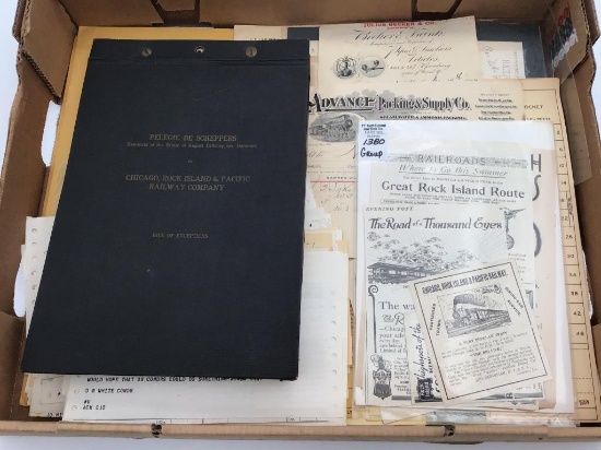 Group of Various RR Paperwork-Mostly Rock Island