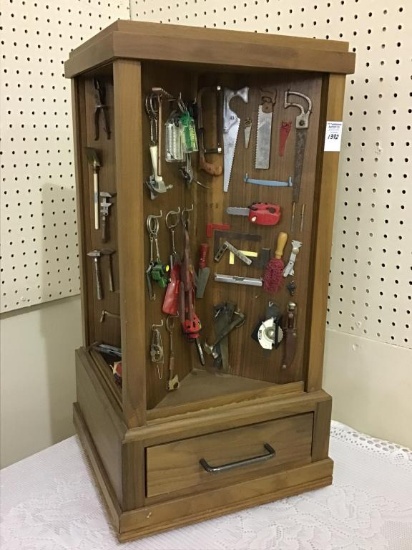 Sm. Showcase Cabinet w/ One Drawer w/ Lg.