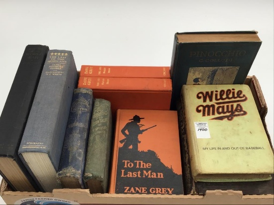 Group of Old Books Including Pinocchio,