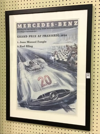 Poster Frame Mercedes-Benz Race Car Print-
