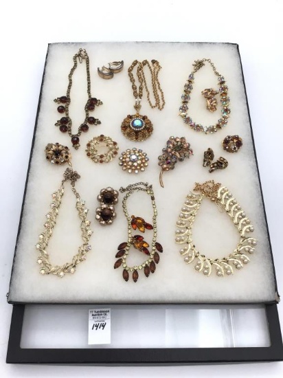 Collection of Ladies Costume Jewelry-Mostly Gold