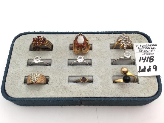 Collection of 9 Ladies Various Costume Jewelry