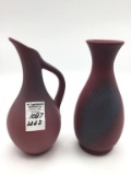 Lot of 2 Van Briggle Art Pottery Muliberry Pieces