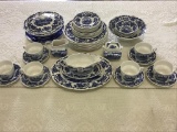 Set of Blue & White Enoch Wedgwood Royal
