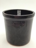 One Gal Front Marked Peoria Pottery Crock
