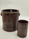Lot of 2 Stoneware Pieces Both Front Marked