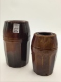 Lot of 2 Peoria Pottery Canning Jars