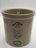 2 Gal. Crock Front Marked Western Stoneware Co.