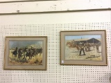 Lot of 2 Contemp. Framed Frederick Remington