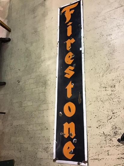 Lg. One Sided Heavy Porcelain Firestone