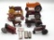 Group of Various Toy Tractors, Lion Bank (Rusted