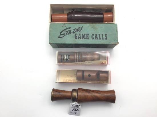Lot of 4 Calls Including Faulk's Quail Call