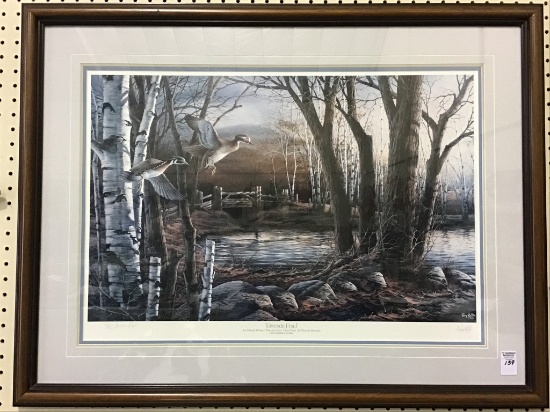Framed "Riverside Pond" Print-1995 An Ideal Water