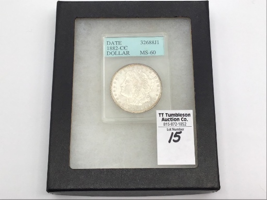 Graded 1882-MS60 Carson City Morgan