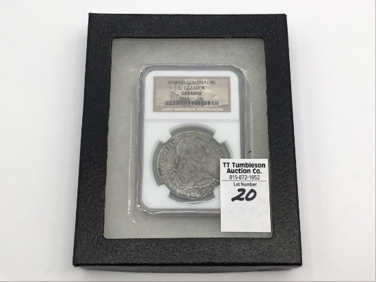 1783 Spanish Colonial 8 Reales Coin From  EL Cazad